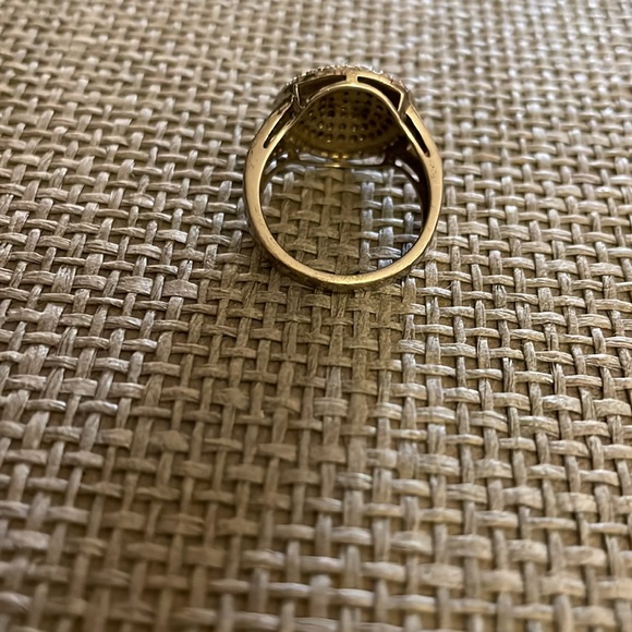 VERSANI  black diamond and silver ring - Picture 3 of 5